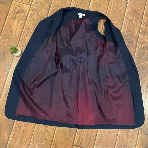 Vintage Express navy blue sleeveless linen dress - Picture 12 of 16